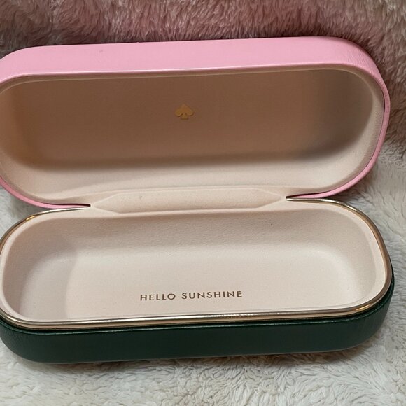 KATE SPADE BUNDLE OF 2 SUNGLASS EYEGLASS HARD CASES PINK BLUE LINED - Picture 6 of 12